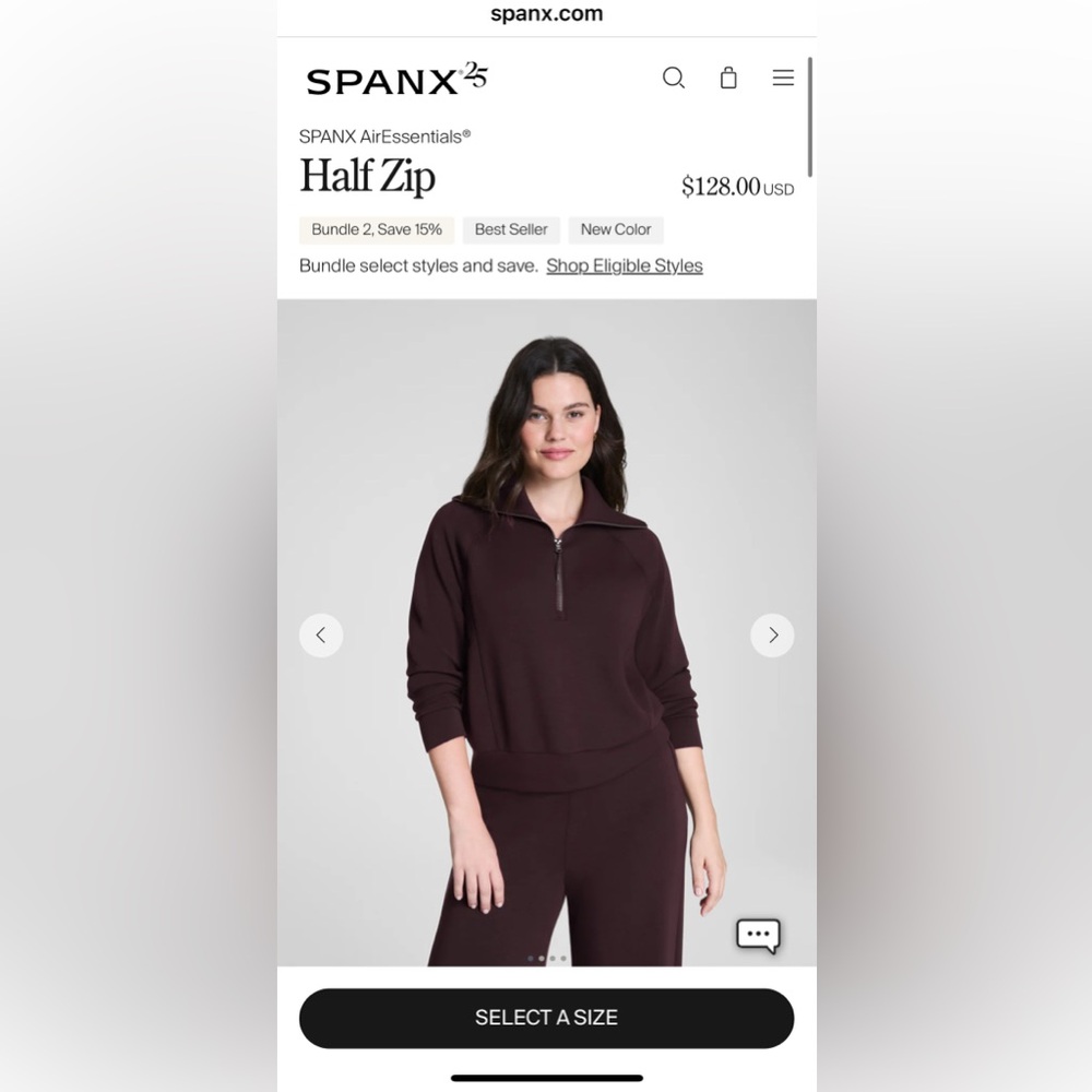 Half Zip Pullover Cocoa Brown